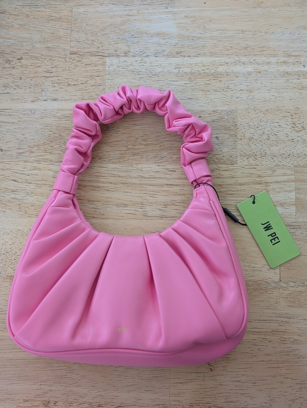 Barbie Bubblegum Pink JW Pei Ruched Handle Purse New